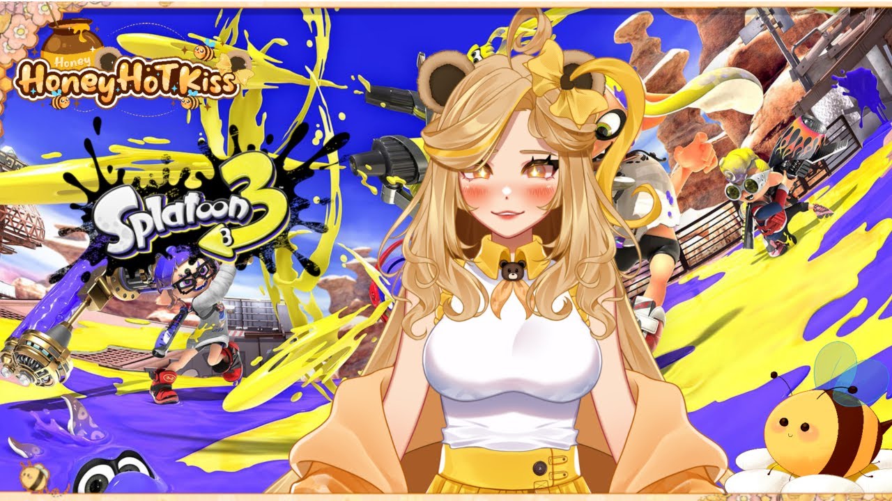 {🐻Honey Bear Vtuber🍯} Let the Colors Flow Around Us!!! (Splatoon 3)