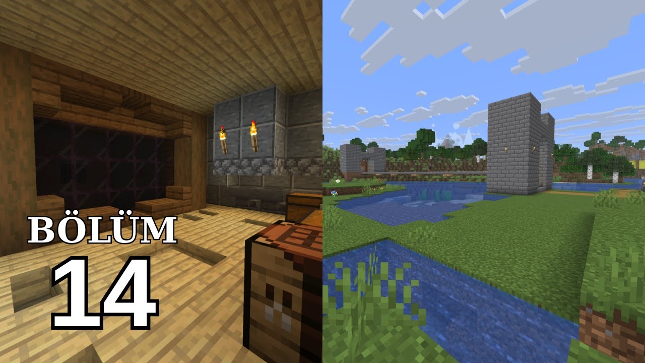 YENİ KÖPRÜ VE İSKELET FARMINI DÜZENLEDİM | MİNECRAFT BÖLÜM 14