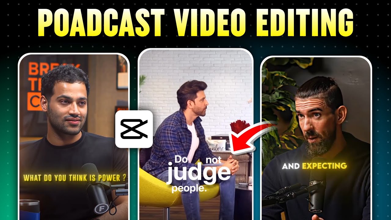 How To Edit Podcast Reels In Capcut | Podcast Reels Kaise Banaye | Capcut Podcast Video Editing