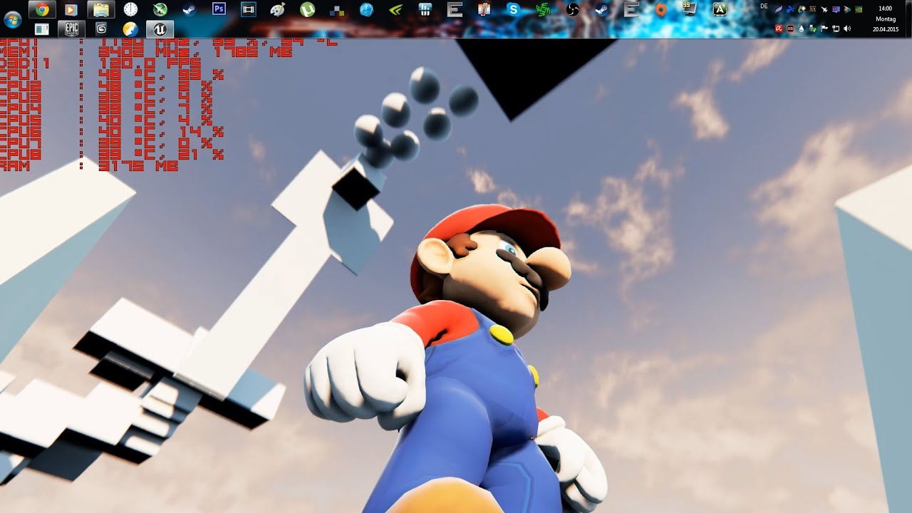 Unreal Engine 4 [4.7.6] Super Mario Galaxy Techdemo [ FIXED Walljumping]