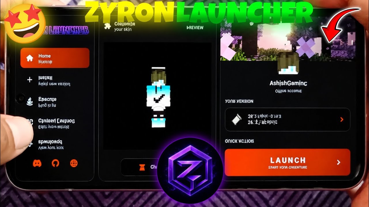 🔥 New Zyron Launcher for Minecraft Java Mobile 😍 | Best Android Launcher 2026?
