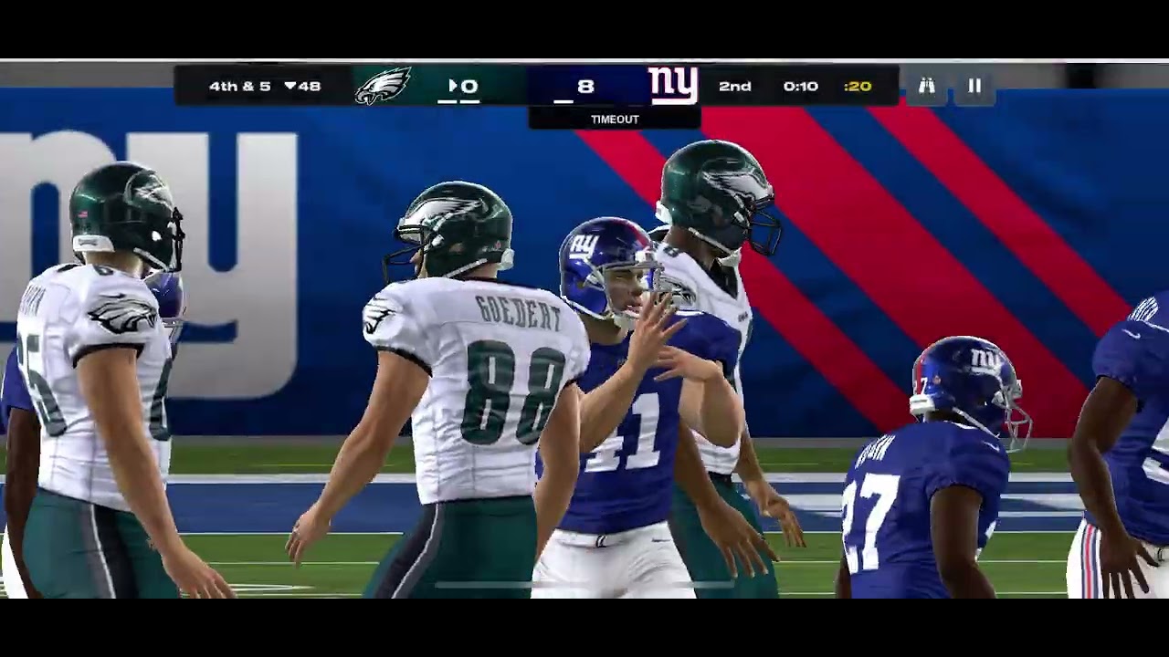 Madden mobile 26. Giants versus Eagles