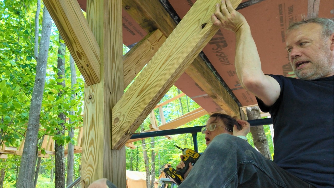 Treehouse Floor Install: Zip Sheathing, Advantek & One Uninvited Guest!
