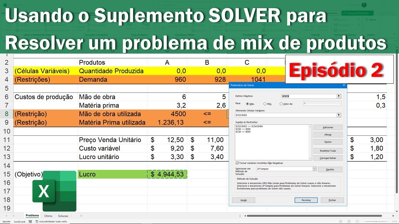 Usando o Suplemento de Análise de Dados do Excel (episódio 2)