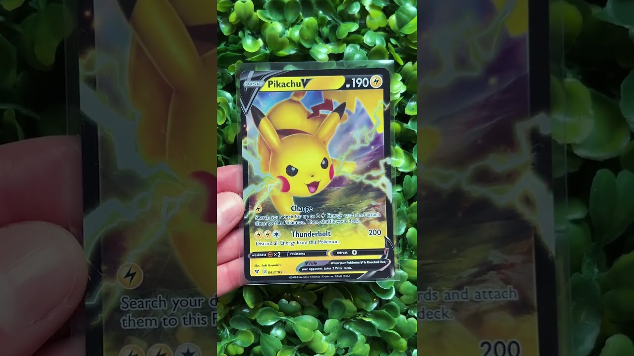 Pikachu V Pokemon Cards! Which would you Grade, Trade and Donate? #pokemoncards #shorts