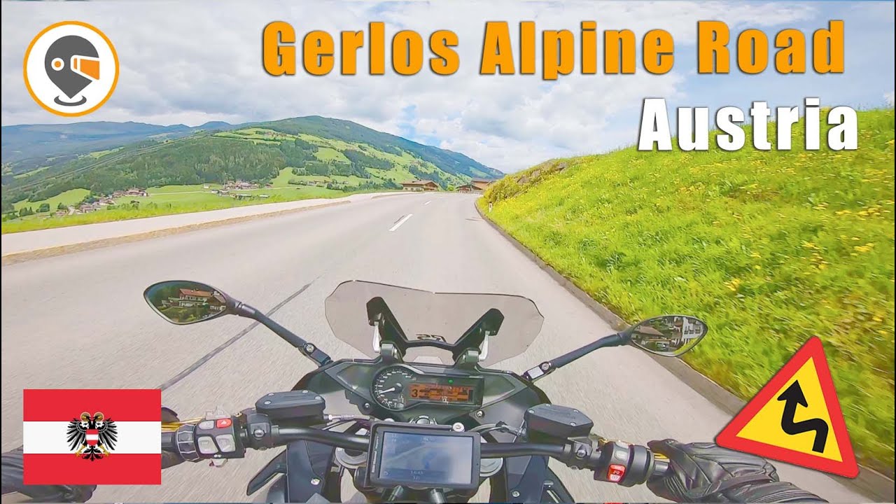 Up the Gerlos Alpine Road on BMW R1200RS [pure engine sound] on board
