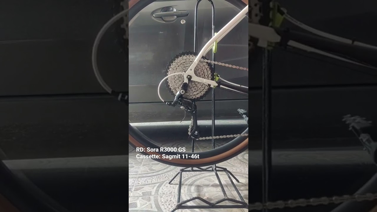Up/downshift vid: Sora R3000RD paired with  11-46t Sagmit cassette