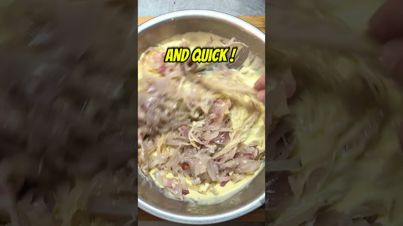 Quick Alsatian Onion Tart 🧅 | Traditional Recipe #food #cooking #recipe