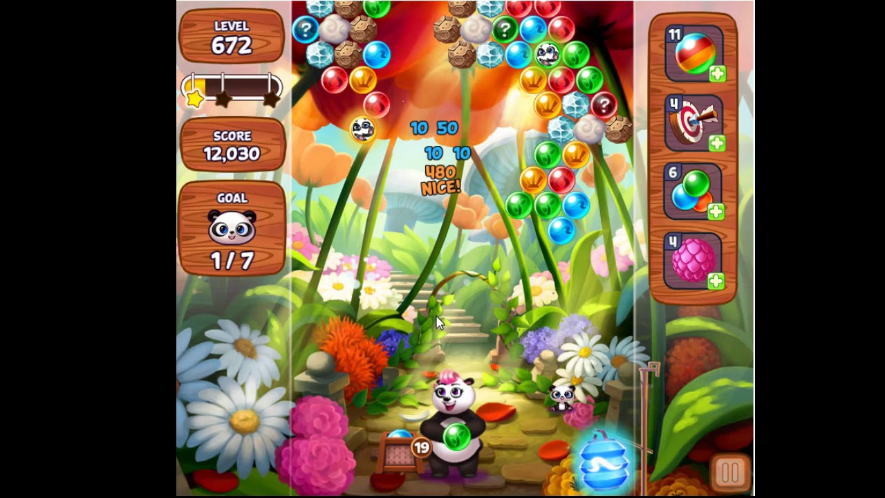 Panda Pop Level 672 NO BOOSTERS WALKTHROUGH