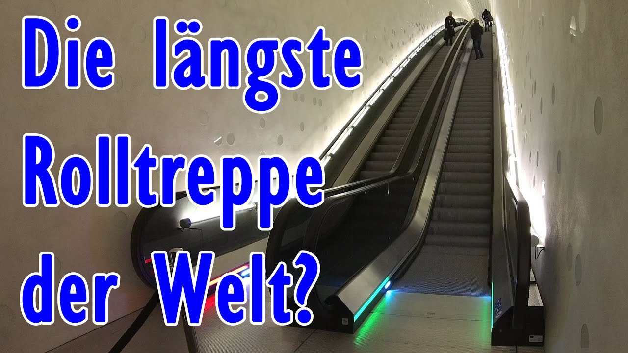 Die l&auml;ngste Rolltreppe der Welt in der Elbphilharmonie Hamburg
