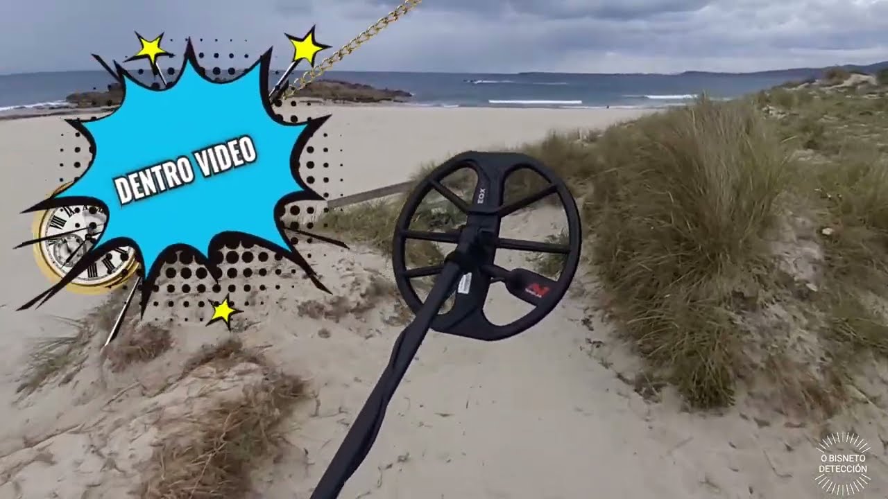 #17 En Playa, Tremenda mojadura, con Minelab Equinox 800
