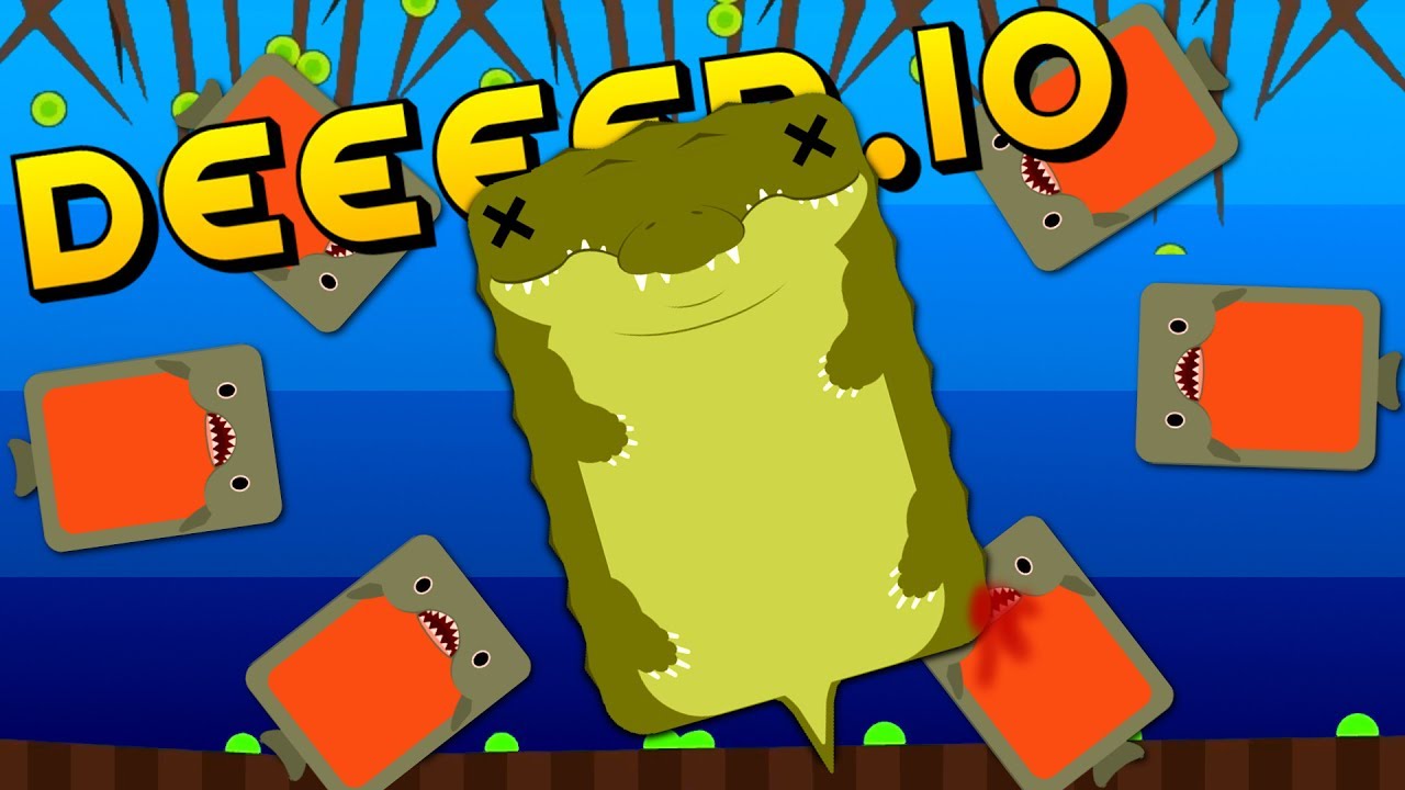 PIRANHA CROCODILE FEEDING FRENZY - Deeeep.io Gameplay (Update)