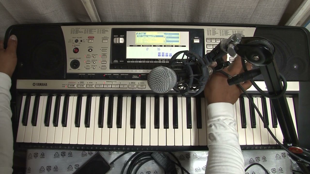 Yamaha psr 740 microfono y efectos de voz parte 2 de venta.