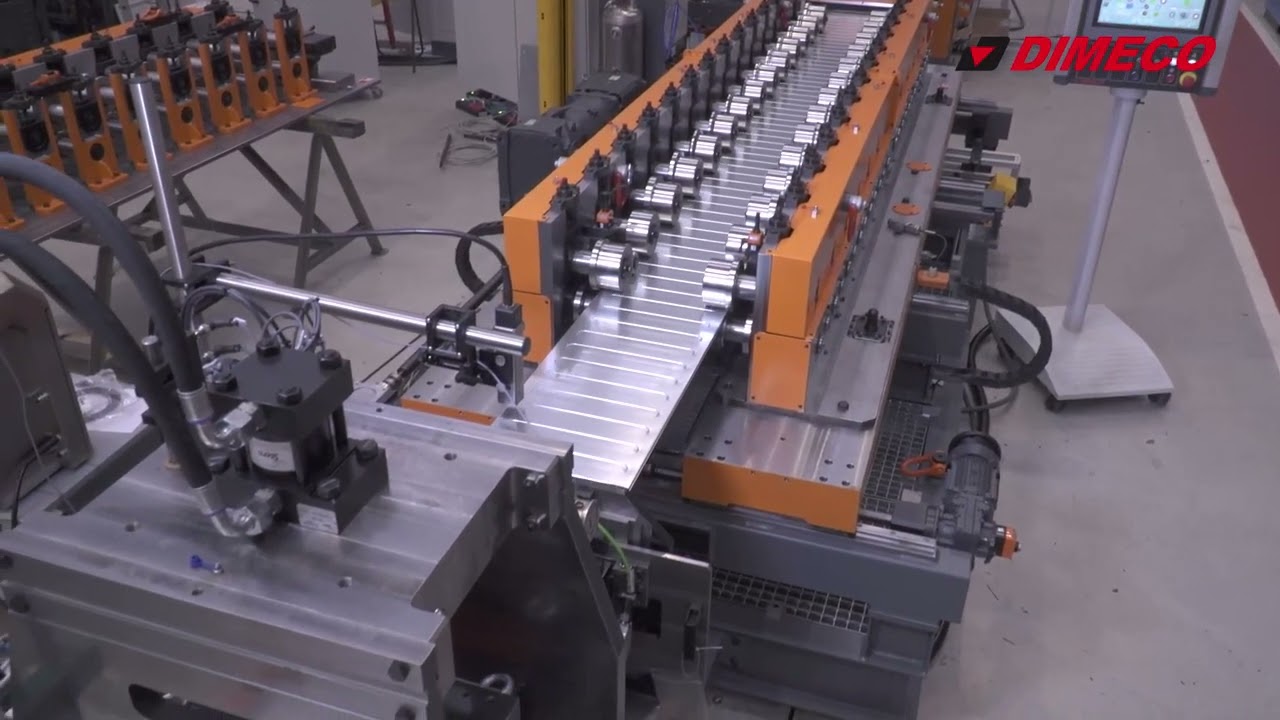 DIMECO Roll forming line for underfloor cable trays