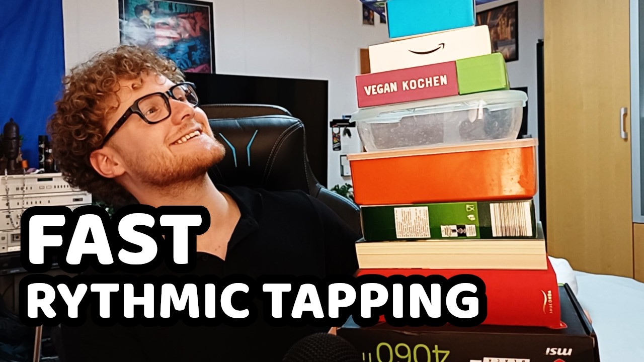 Fast Rhythmic Tapping ASMR | 10 Different Items
