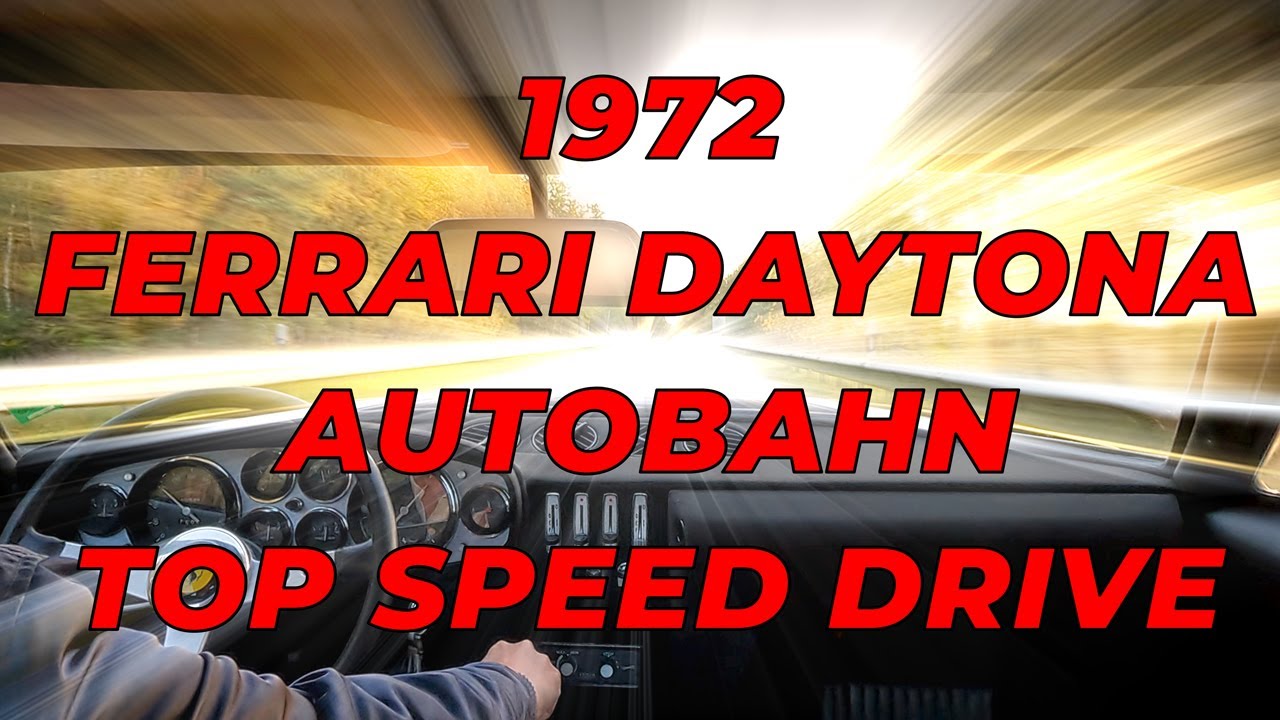 Classic Ferrari 365 GTB/4  Daytona top speed testdrive up to 280 km/h (174 mph)