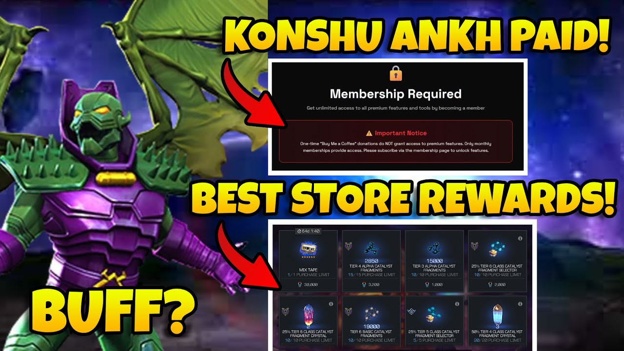 KONSHU ANKH F2P FINISHED? NEXT BANQUET CHAMPION HINT + BG STORE GUIDE | MCOC