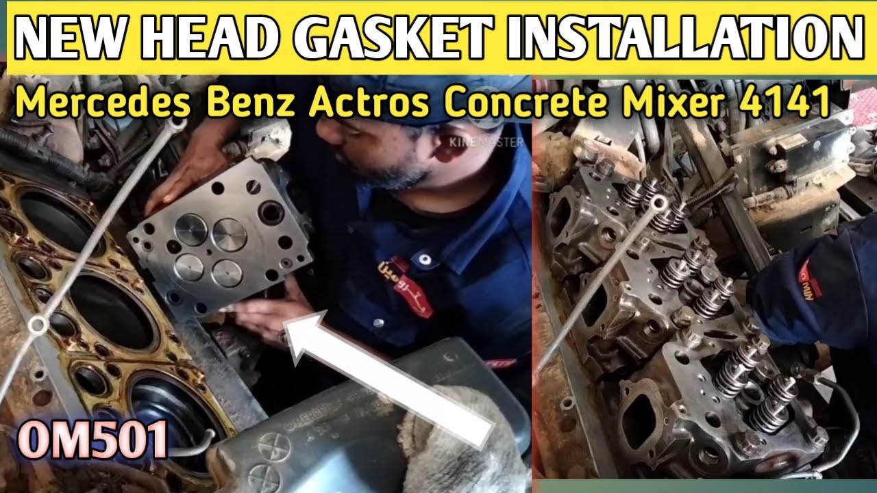 NEW HEAD GASKET INSTALLATION | MERCEDES BENZ ACTROS | #OM501 #mercedes @mukeshchandragond