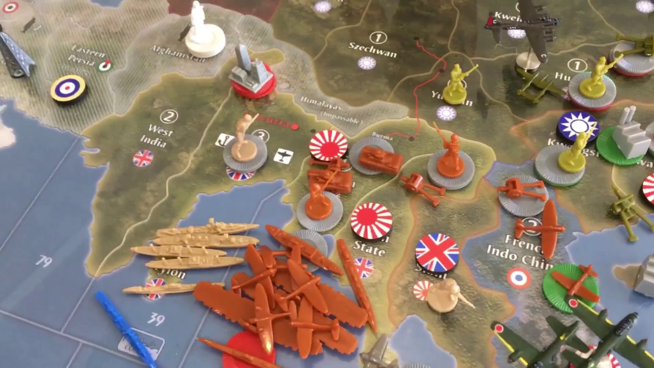Игра Torch Lake Bunker 2 — Брайан против Уилла и Грега — Axis & Allies Global 1940