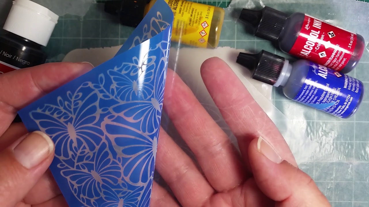 Coloring Silkscreened Polymer Clay with Alcohol Inks (Part 1)