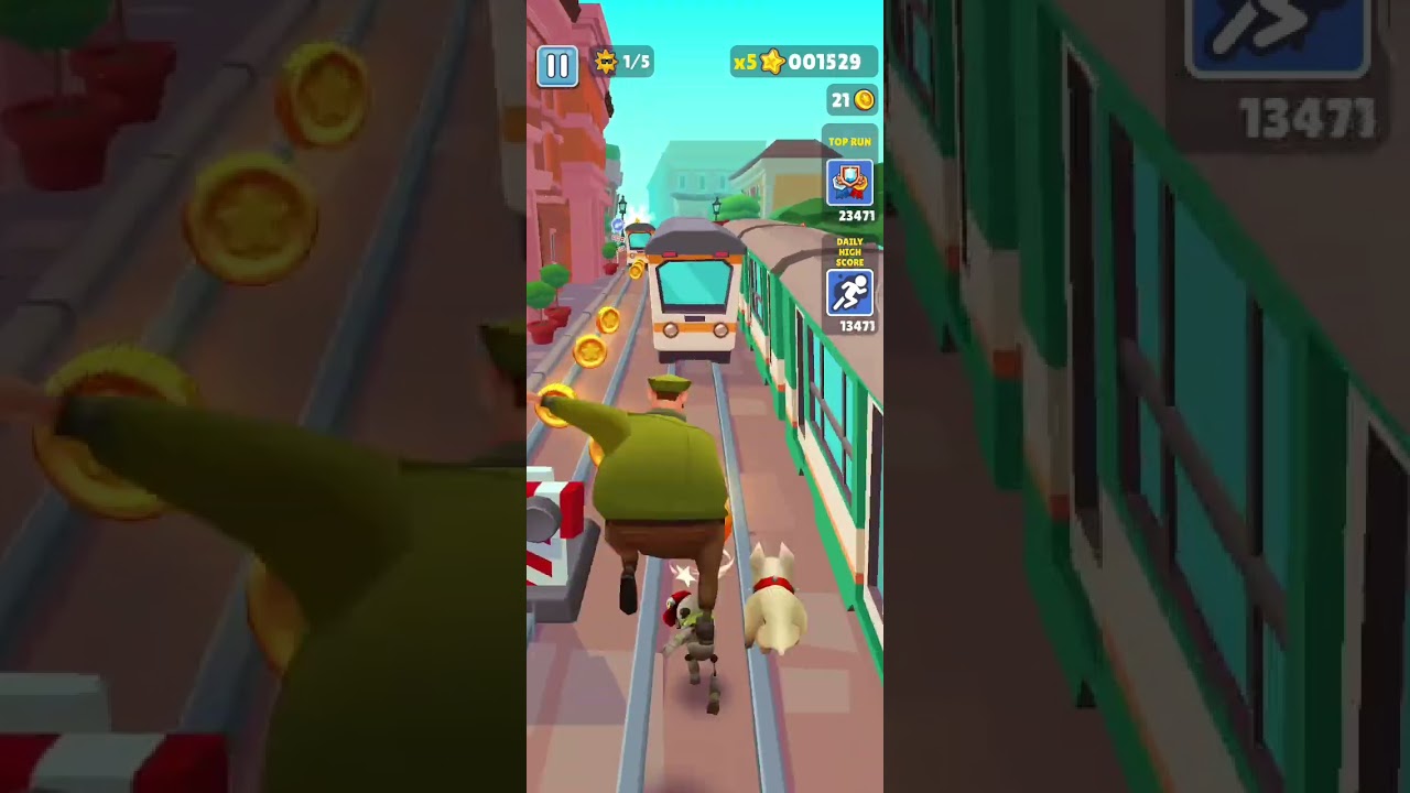 Играю в Subway surfers ( 2 часть)