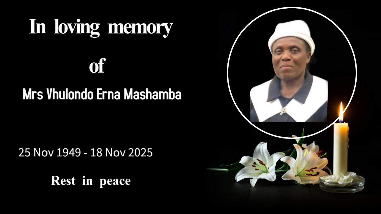 Memorial service of Erna Vhulondo Mashamba