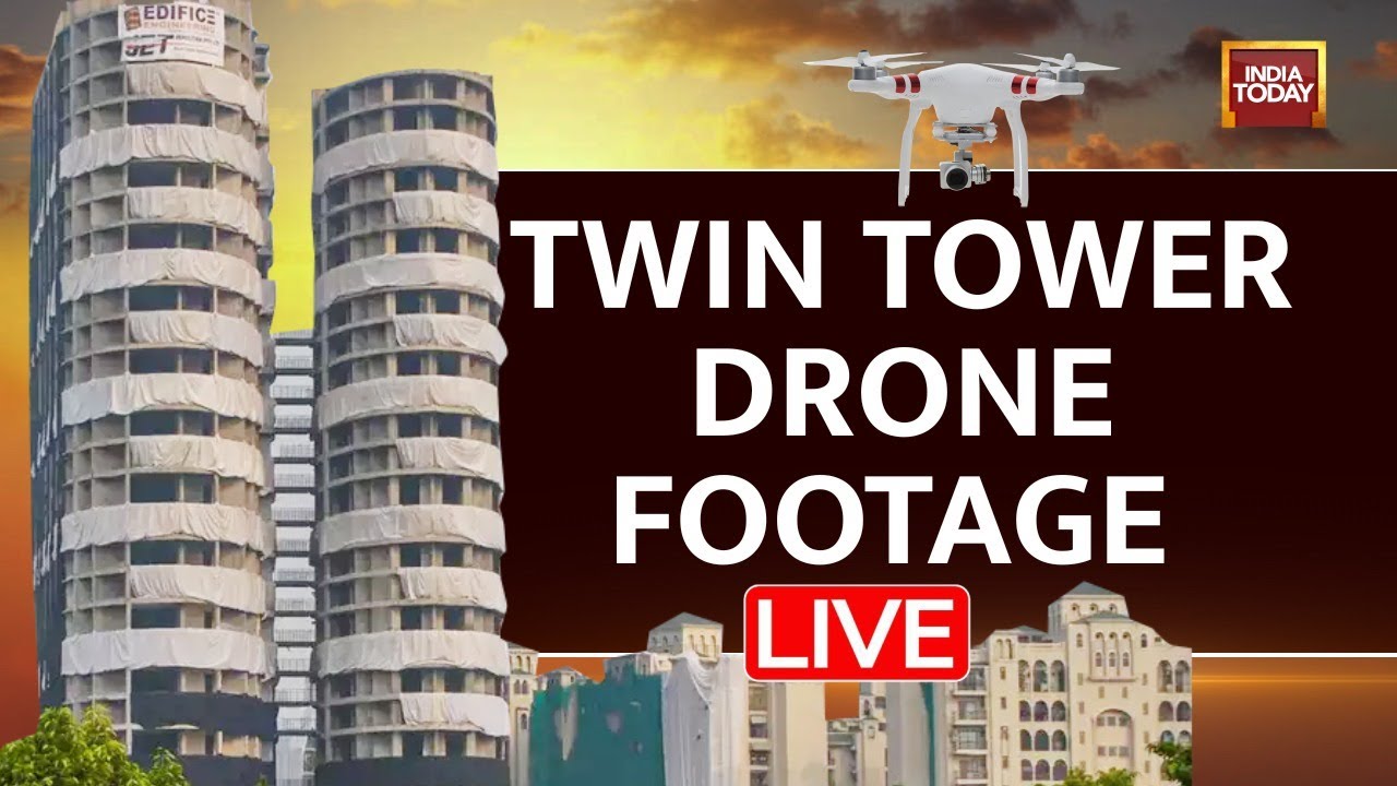 Watch the Noida Twin Tower Demolition Video LIVE | Supertech Twin Tower Demolition LIVE | Noida News