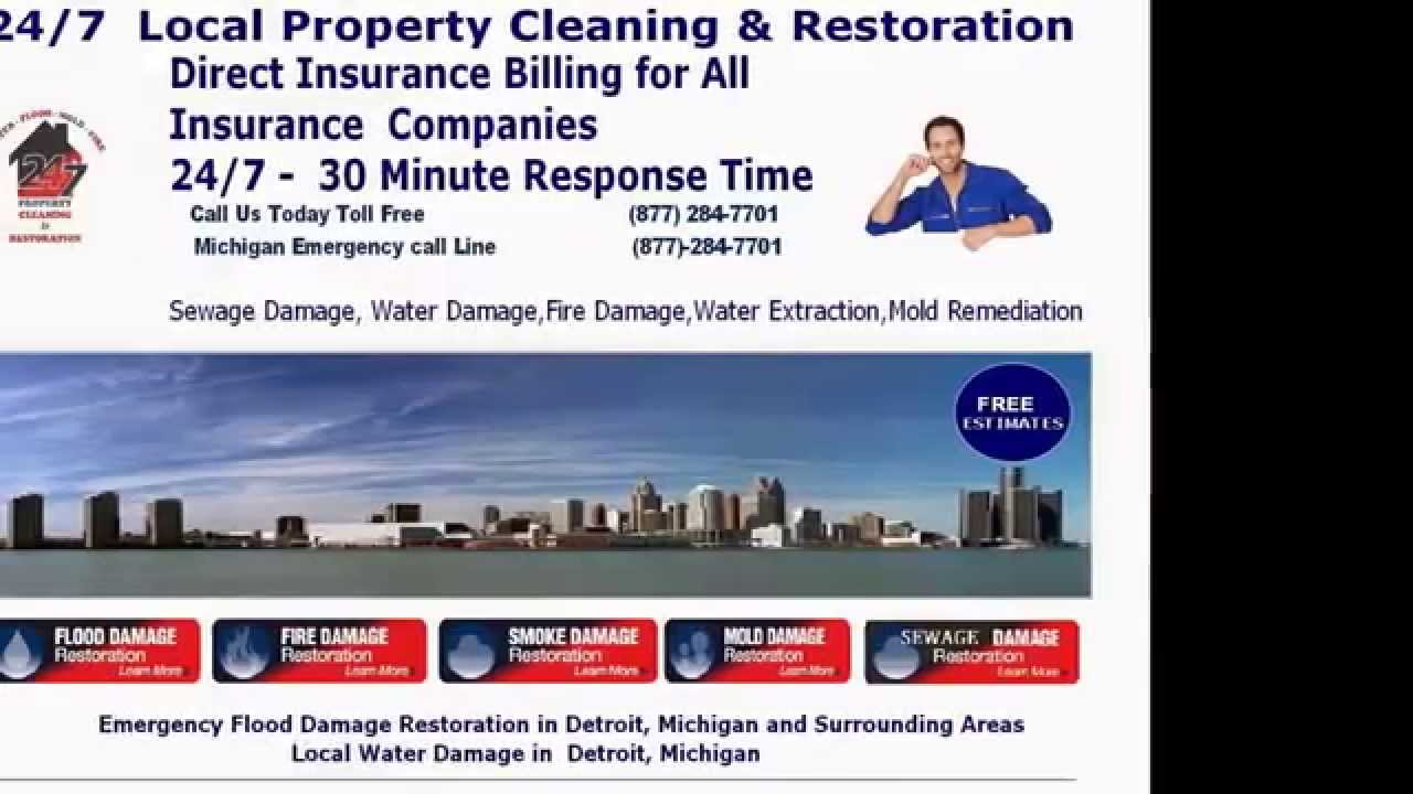 2014 Flooding Michigan Water Damage Clean Up|24/7 Property Cleaning & Restoration