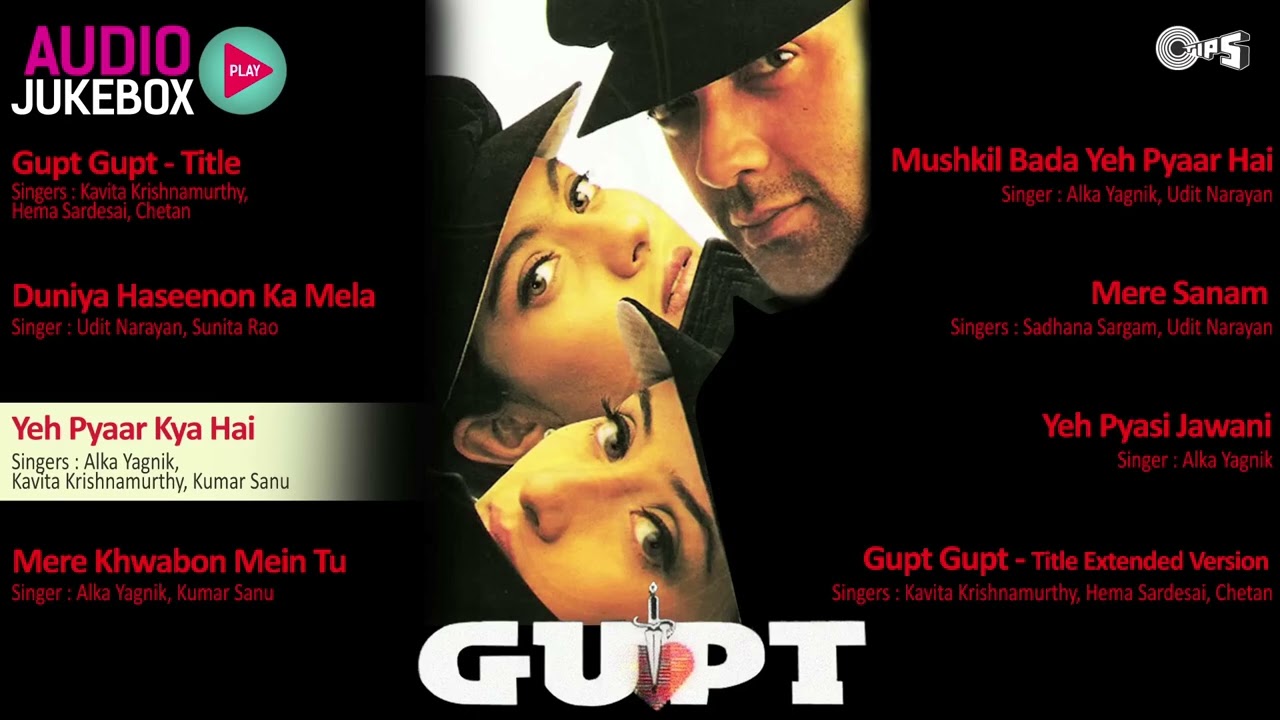 Gupt Jukebox | Gupt All Songs | Bobby Deol, Kajol, Manisha, Viju Shah | 90's Hits