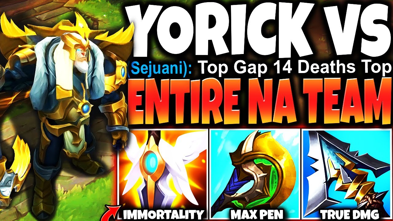My Yorick MONSTROUS 1v9 Build vs an ENTIRE NA TEAM that TRIED TO STOP ME 🔥 LoL Yorick s13 Gameplay