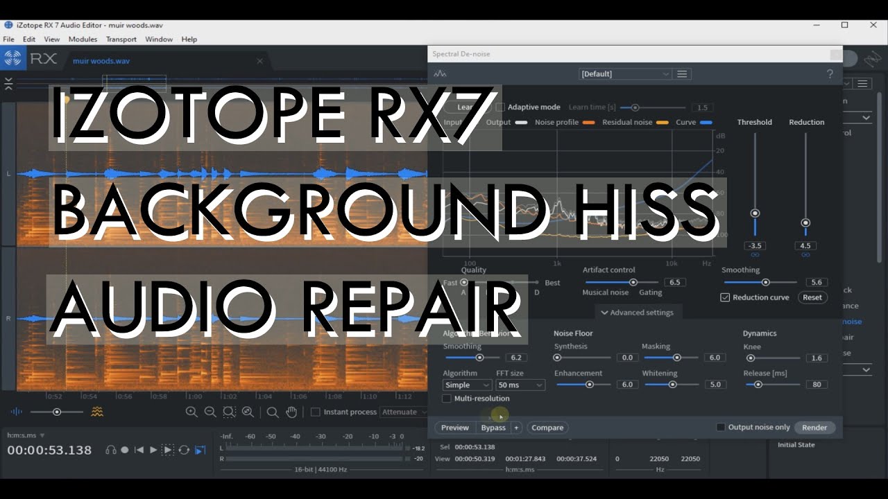 Izotope RX7 - Spectral De-Noise