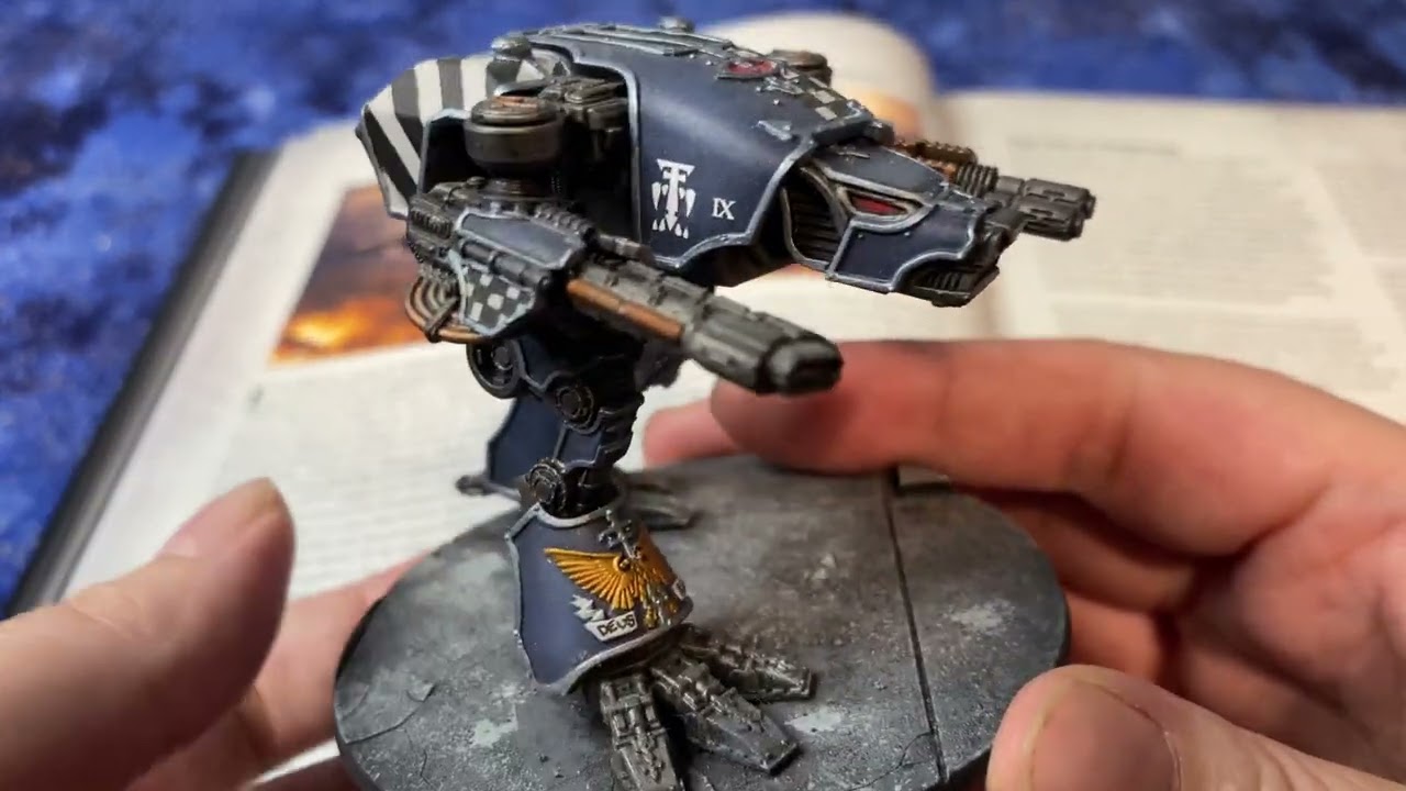ASMR Legions Imperialis Warhammer Book Ramble and Painted Models