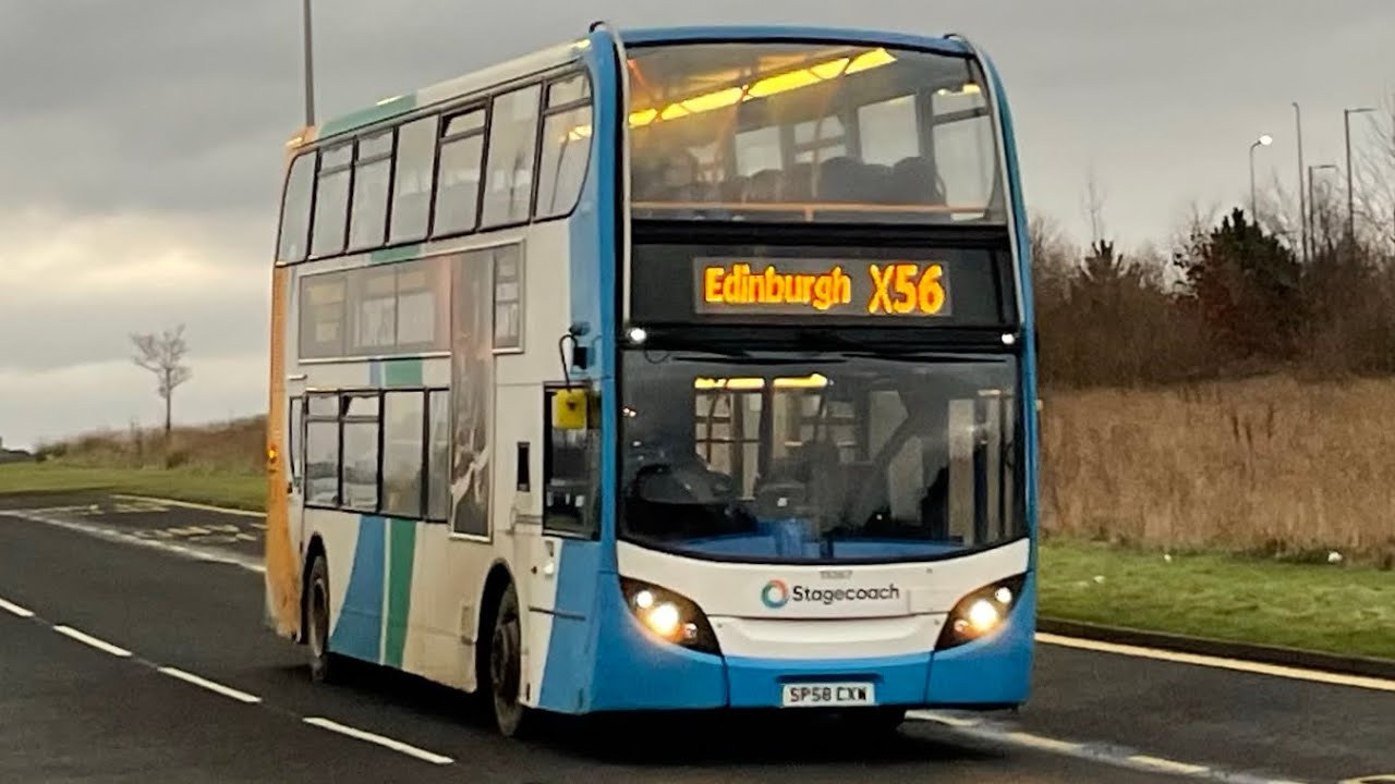 *Floored* Stagecoach in Perth Enviro 400 Trident 19367 (SP58 CXW) Service:X56