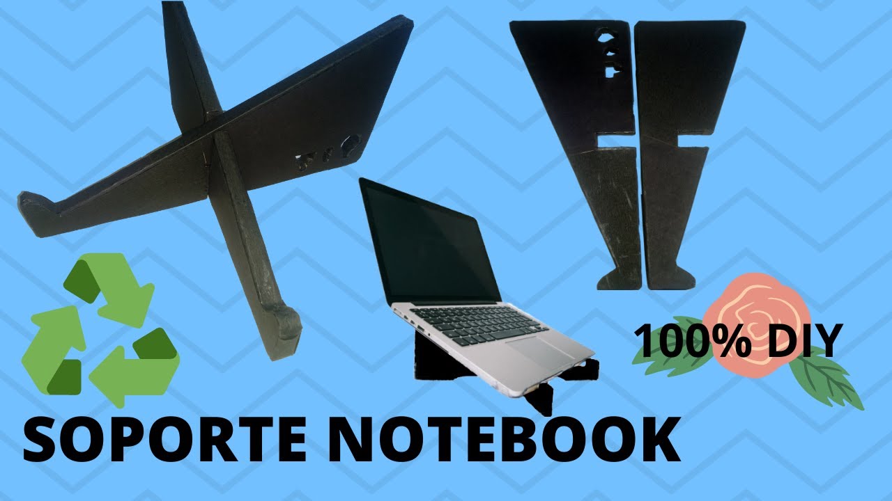 SOPORTE para NOTEBOOK LAPTOP| 100% RECICLADO♻ |DIY🌹