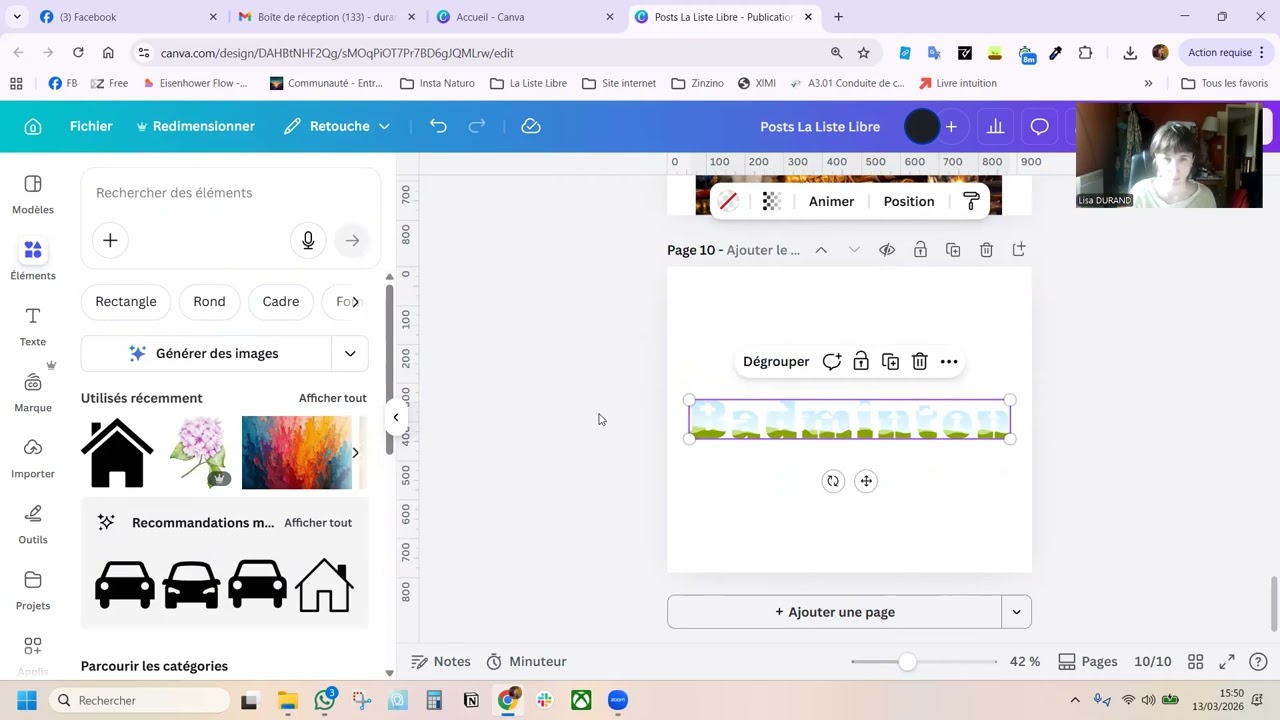Tuto Canva mettre un motif à l'intérieur d'un mot