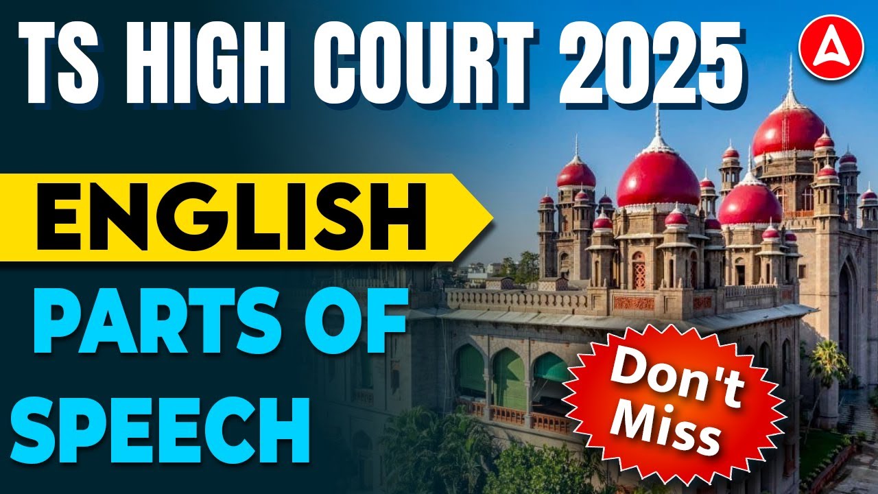 TS High Court English Classes | Parts of Speech | Telangana High Court English