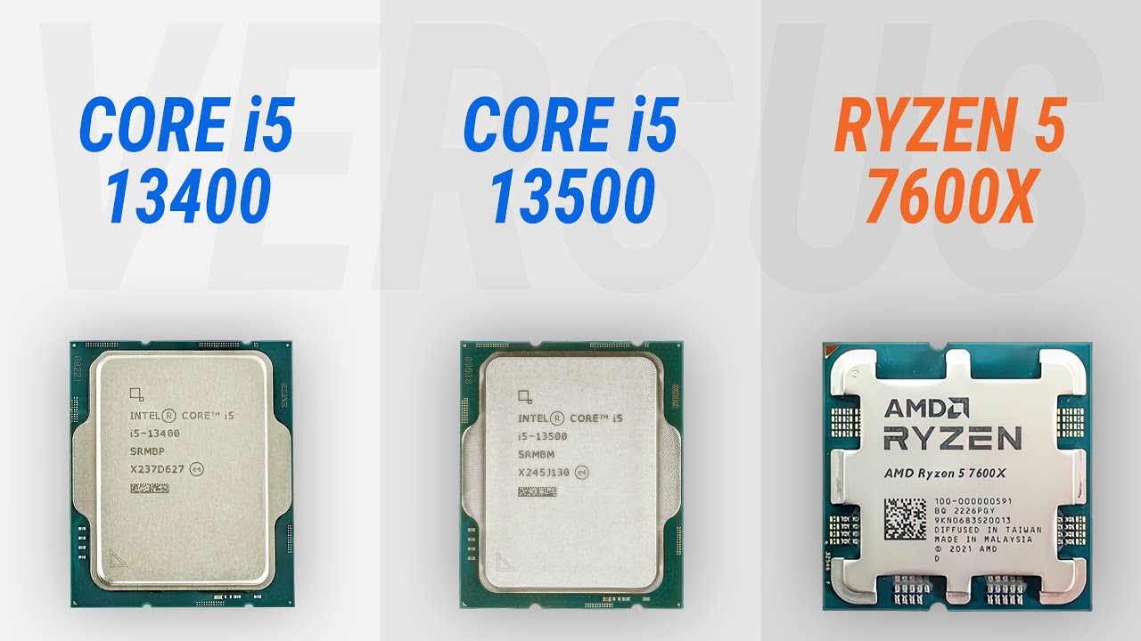 Core i5-13400 vs Core i5-13500 vs Ryzen 5 7600X w/ RTX 4090
