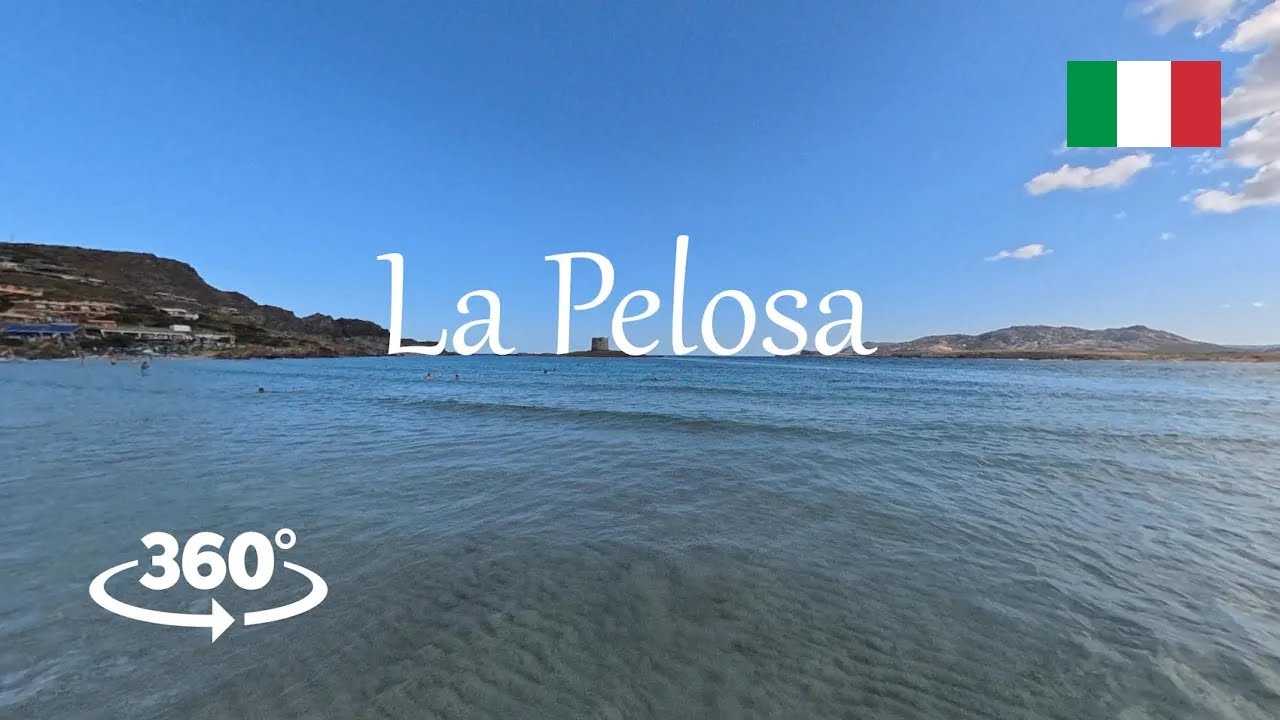 4K Sardinia in 360° - La Pelosa Beach