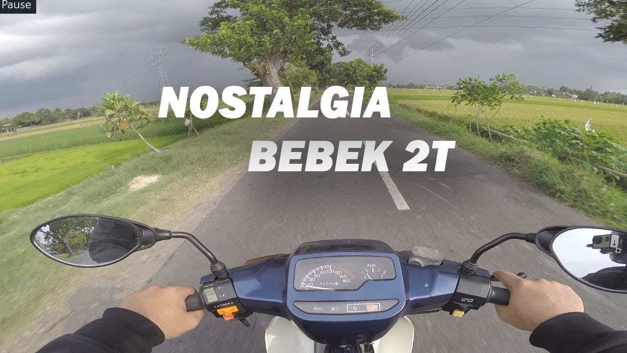 Naik Bebek 2 tak Yamaha 110 SS Two atau Force 1 Di Tengah Sawah!