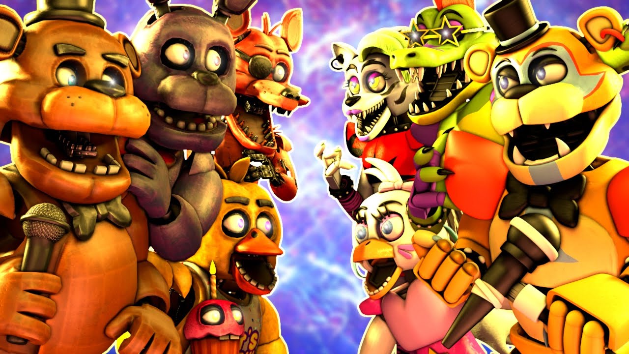 [SFM FNaF] Glamrock vs FNAF AR