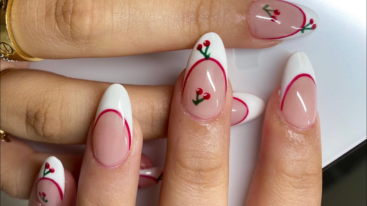Cherry French Nails | Gel-X