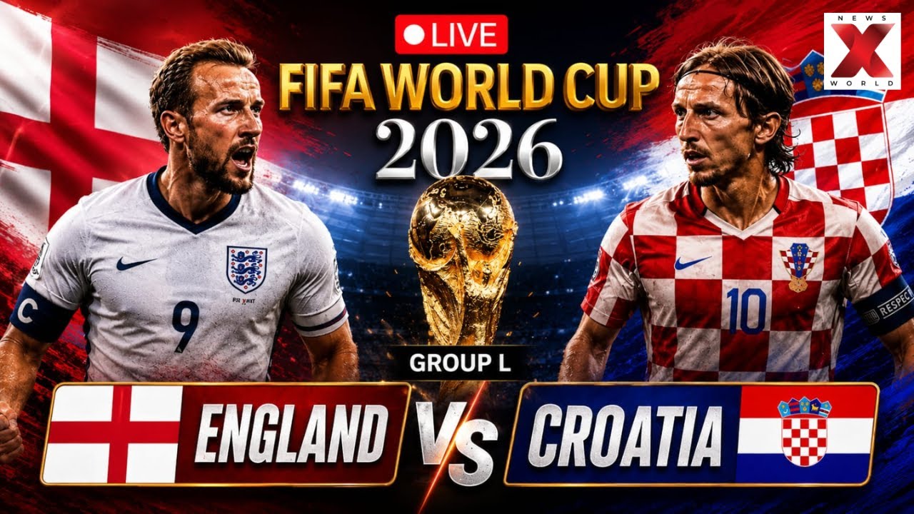 England VS Croatia LIVE: World Cup 2026 Group L Opener | FIFA 2026