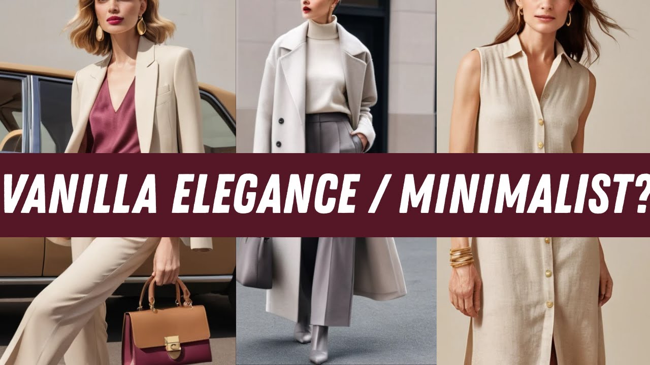 Minimalist Fashion Rule Women over 50 use to look Chic and Elegant #vanilla #minimalism #elegant