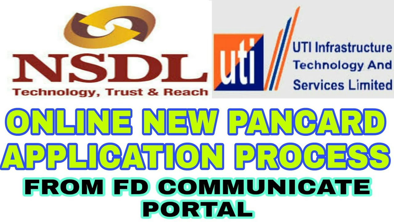 HOW TO APPLY FOR NEW PAN CARD ONLINE  (HINDI) / NSDL PAN / FD COMMUNICATE