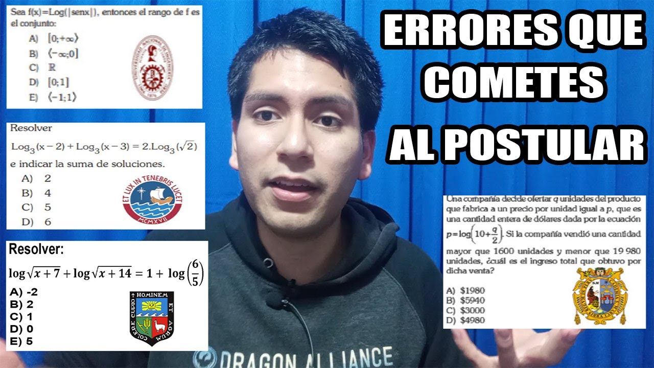 5 ERRORES que cometes AL POSTULAR a la UNIVERSIDAD