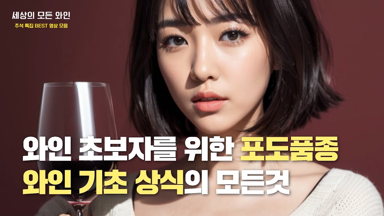 와인 초보를 위한 포도품종, 기초상식의 모든것 (1시간 추석특집)