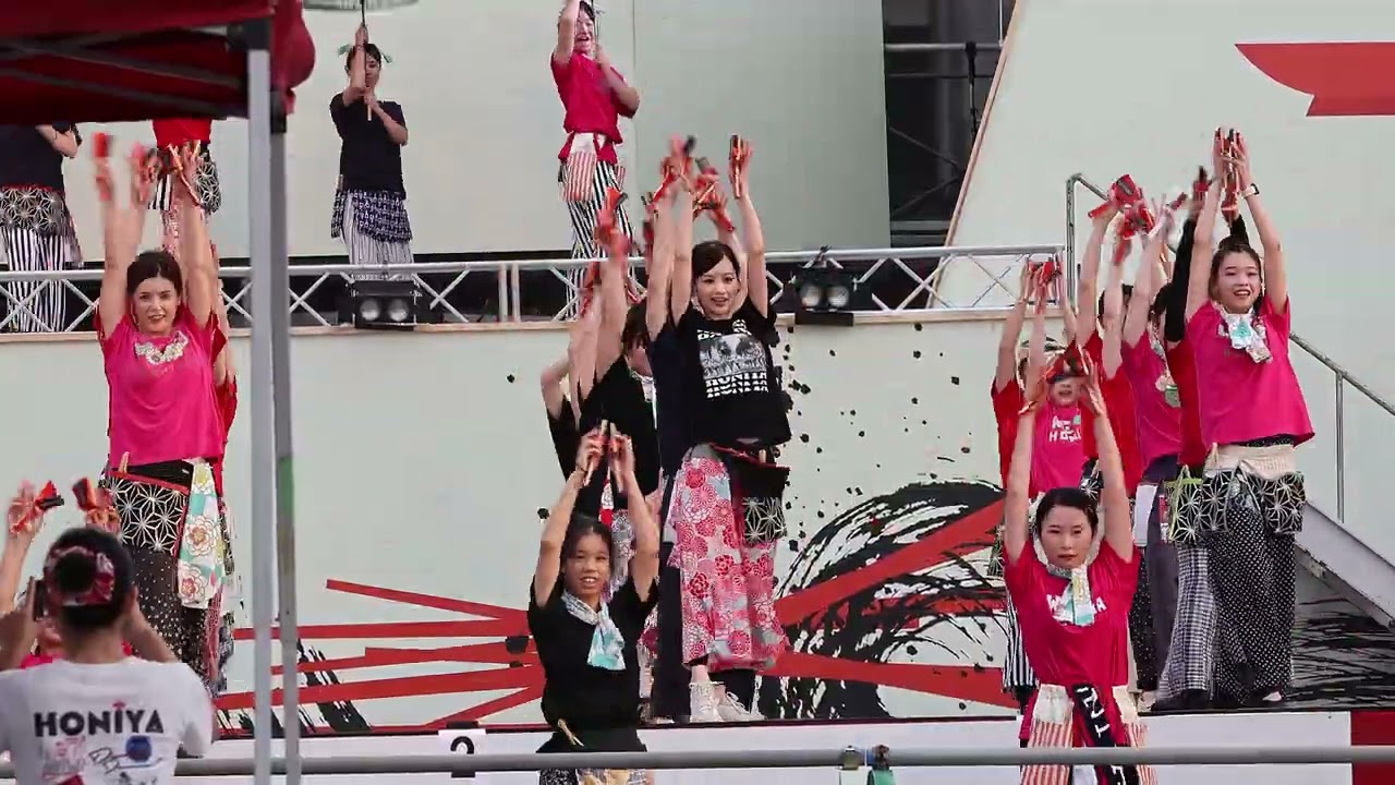 ほにや　  高知よさこい２０２５前夜祭リハーサル　東洋電化中央公園　４ｋ