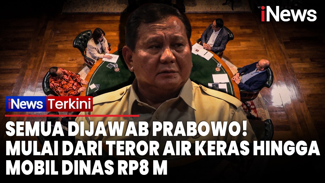 [FULL] Presiden Prabowo Menjawab: Mulai dari MBG, Teror Air Keras hingga Mobil Dinas Rp 8 M