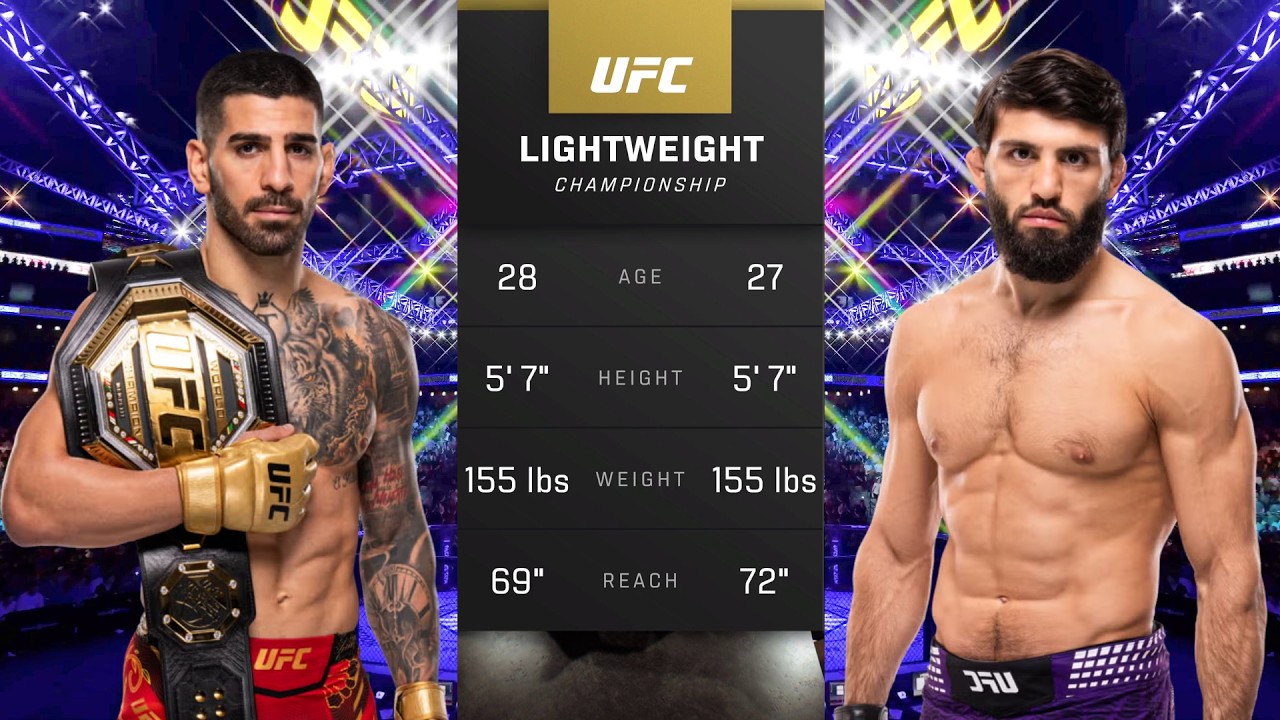 Ilia Topuria vs Arman Tsarukyan Full Fight - UFC Fight Of The Night
