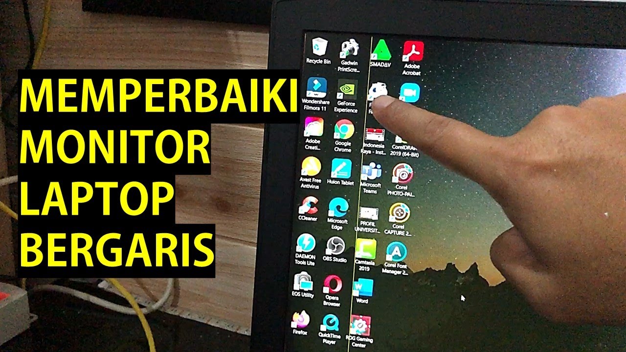 Tips Memperbaiki Monitor Laptop Bergaris | Cara Menghilangkan Garis pada Monitor LED